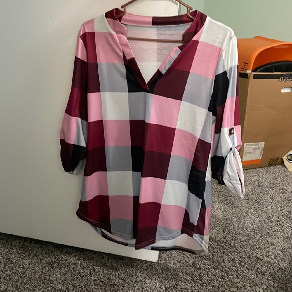 Plaid flannel. Multi color